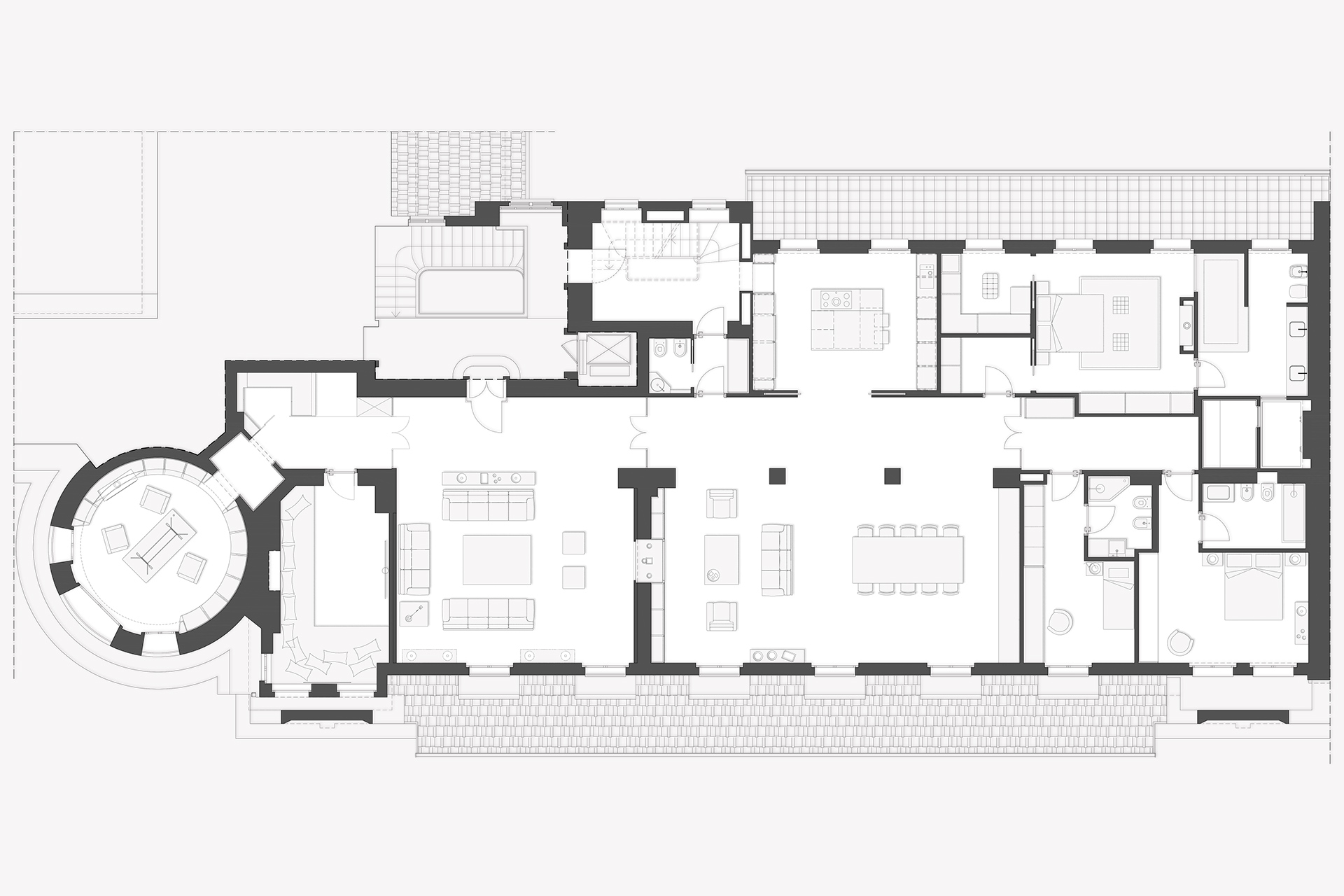 Studio Architettura - Roberto Bagnato - Milano - Progetto Santa Maria delle Grazie - Residenziale
