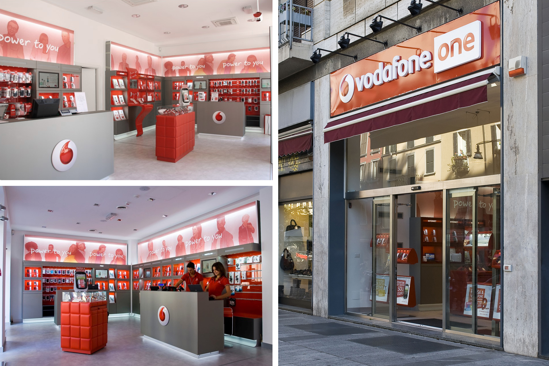 Studio Architettura - Roberto Bagnato - Milano - Retail design - Vodafone